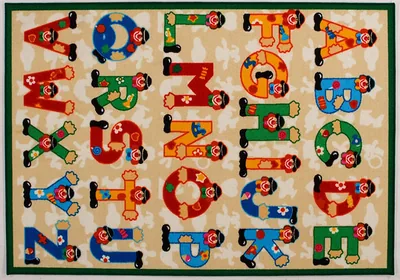 Tapis enfant Alphabet SEVI, ABC, 100x140cm