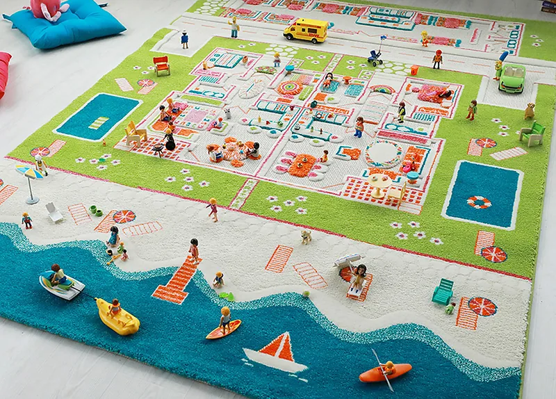 Tapis enfant IVI, 3D Maisons Plage